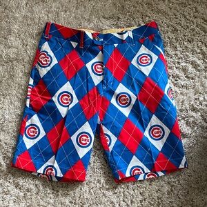 Loudmouth Chicago Cubs Argyle Shorts